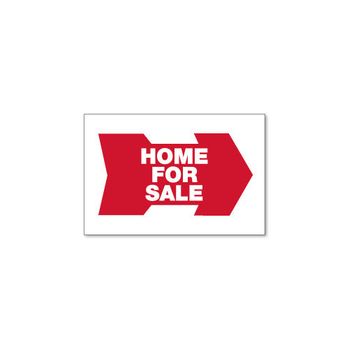 12x18 Home For Sale Directional - Corrugated Plastic Double Sided