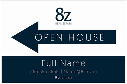 Agency Corrugated Open House Directionals