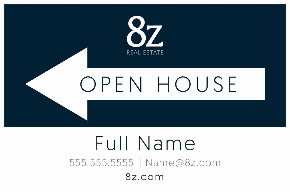 Agency Corrugated Open House Directionals
