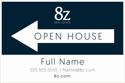 Agency Corrugated Open House Directionals