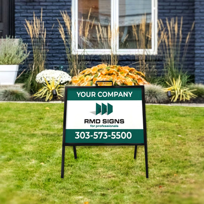 Compass 18x24 Open House Sign: Custom Name, Phone & Email