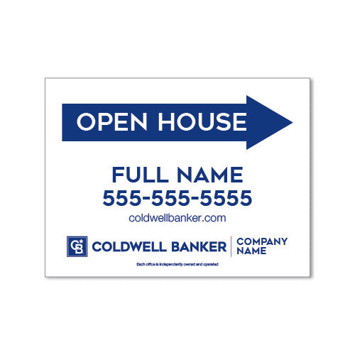 Agency Corrugated Open House Directionals