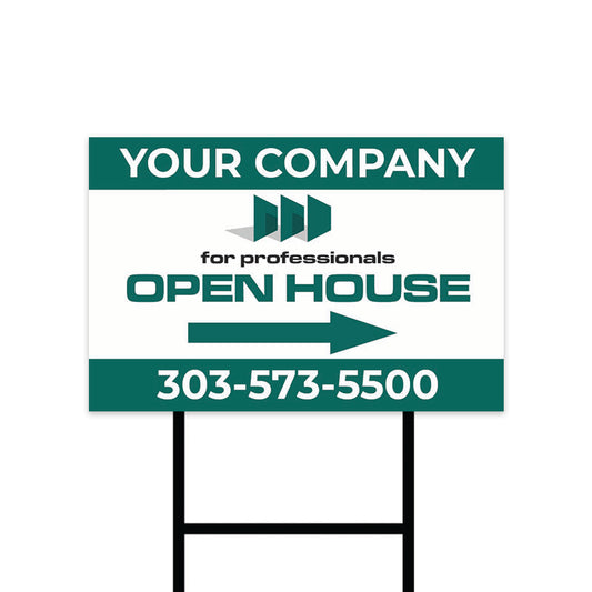 Agency Corrugated Open House Directionals