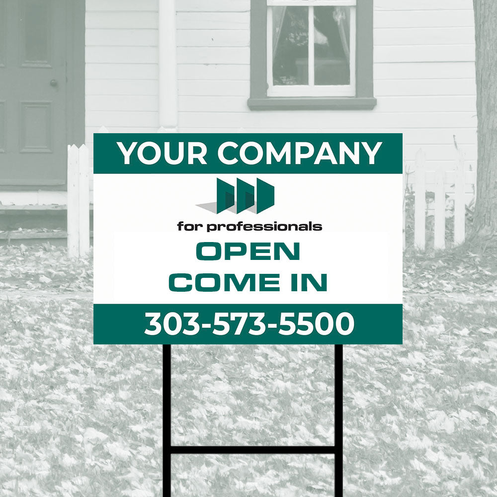 Custom Corrugated Open House Directionals