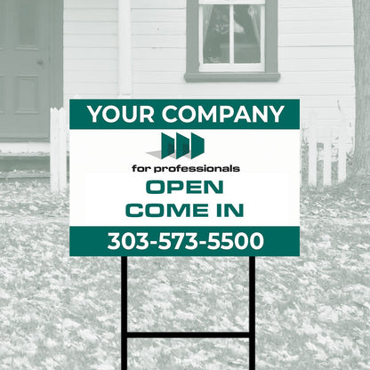 Custom Corrugated Open House Directionals