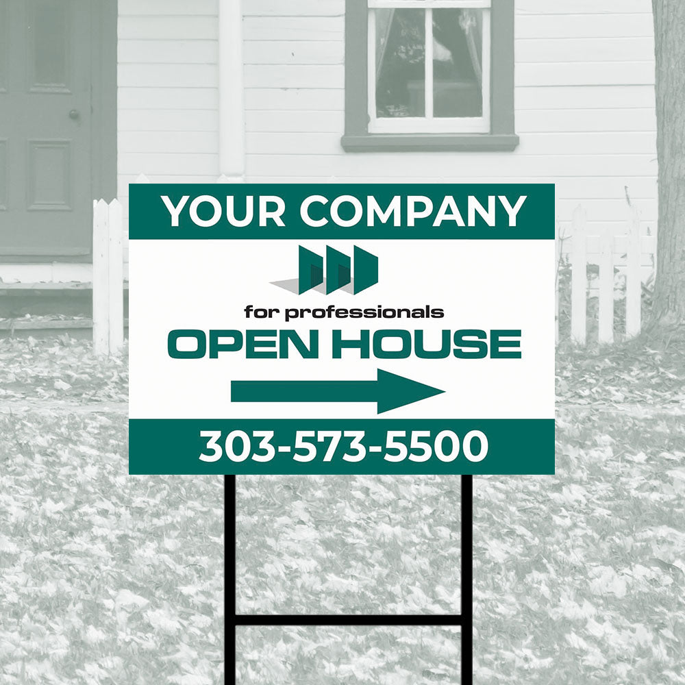 Custom Corrugated Open House Directionals