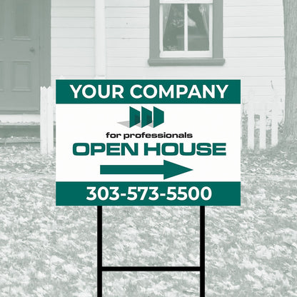 Custom Corrugated Open House Directionals