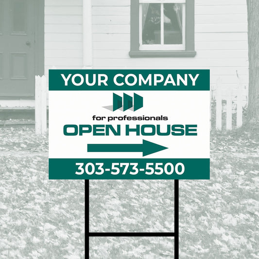 Custom Corrugated Open House Directionals