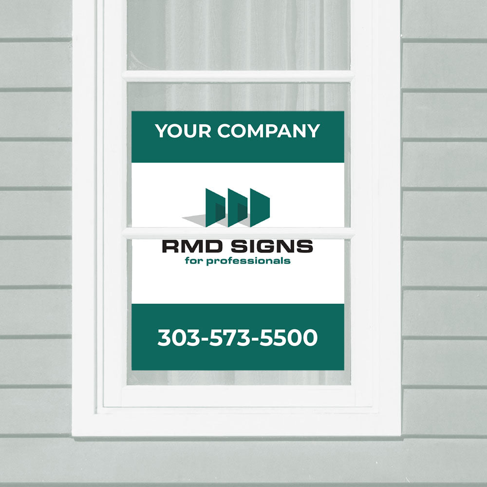 Corrugated Plastic Window Signs