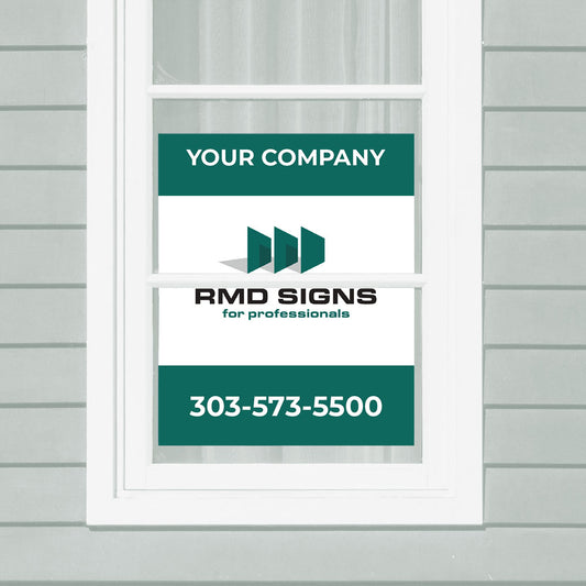 Corrugated Plastic Window Signs