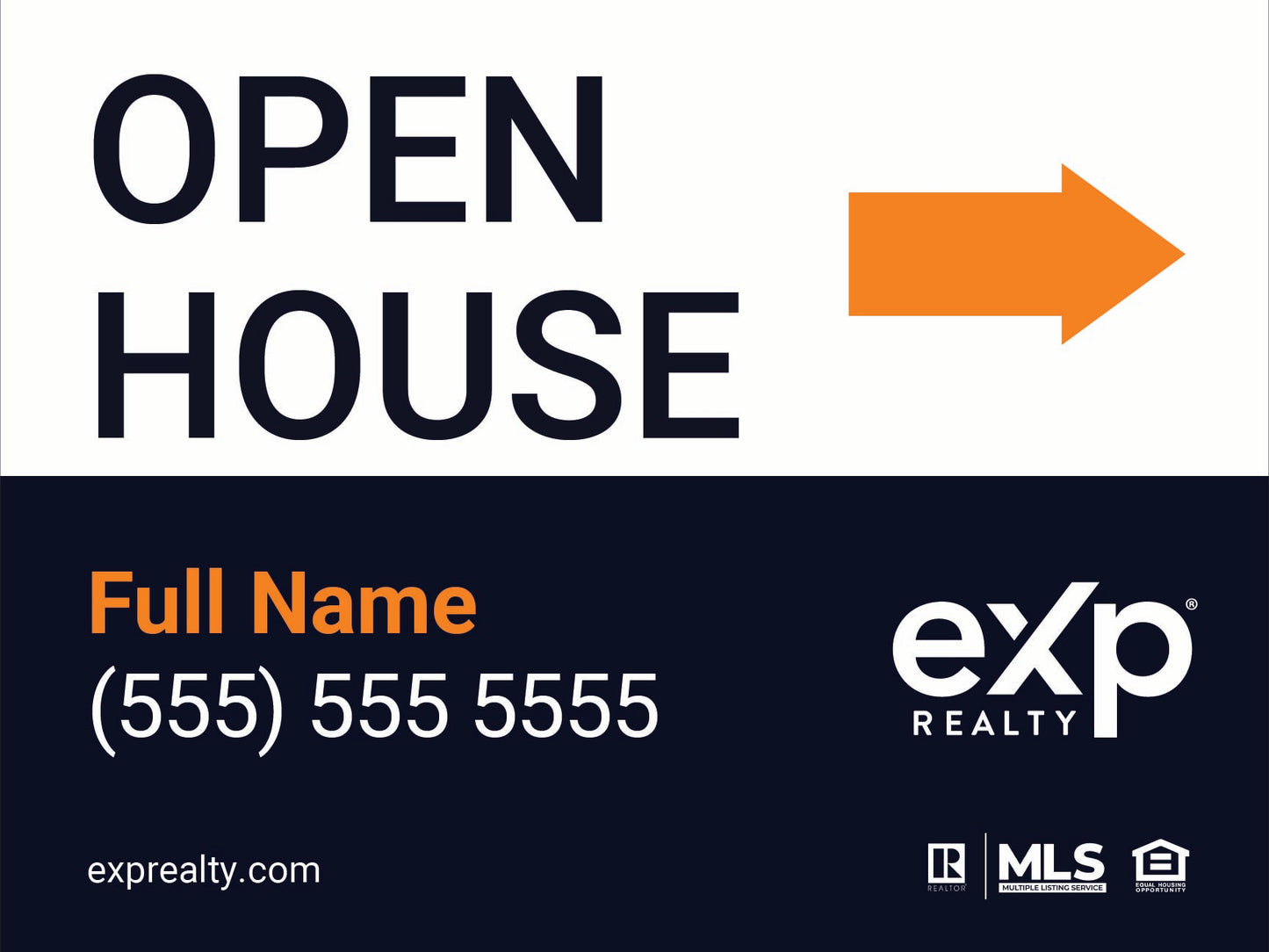 Agency Corrugated Open House Directionals