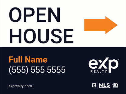 Agency Corrugated Open House Directionals