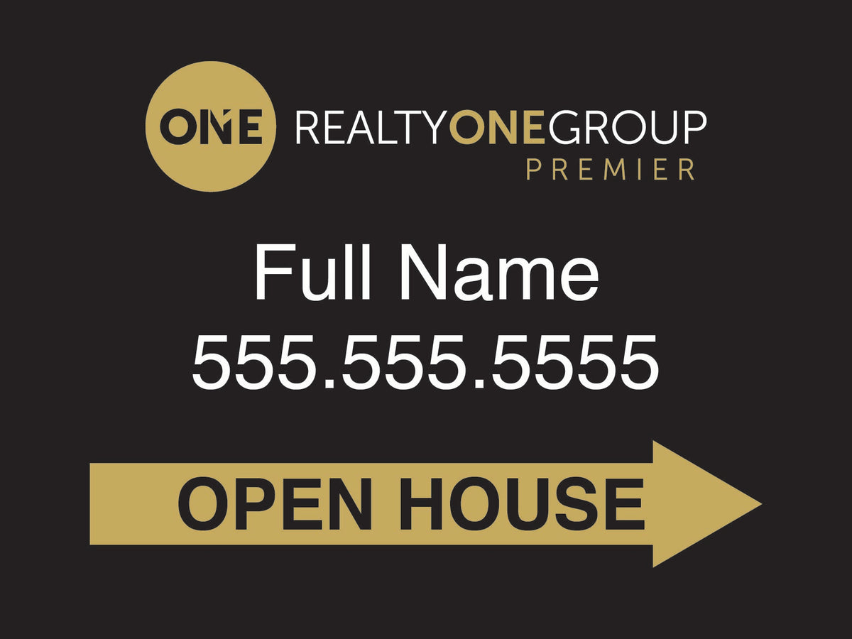Agency Corrugated Open House Directionals