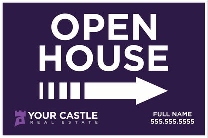 Agency Corrugated Open House Directionals