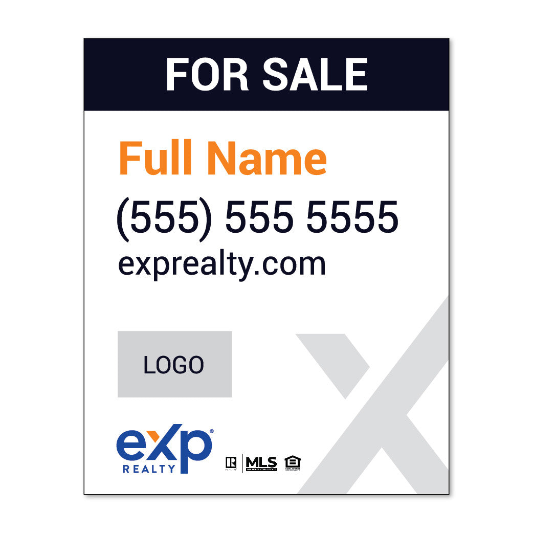 eXp Realty 30x24 Listing Panel with Logo
