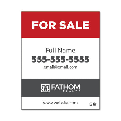 Fathom Realty 30x24 Listing Panel - Customizable